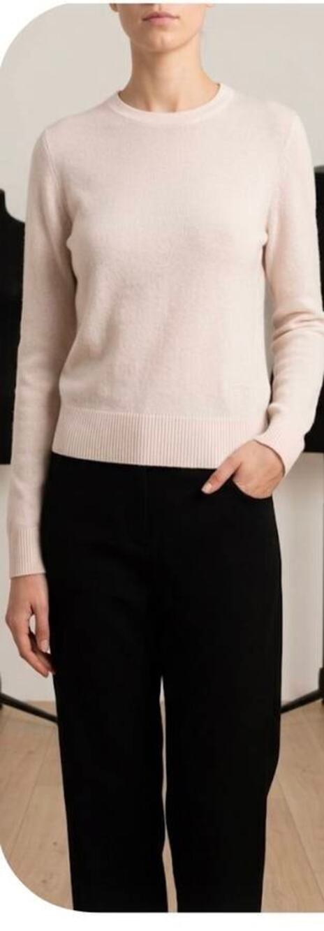 forte forte Cashmere Wool Pullover Sweater in Brushed Cream 0 XS